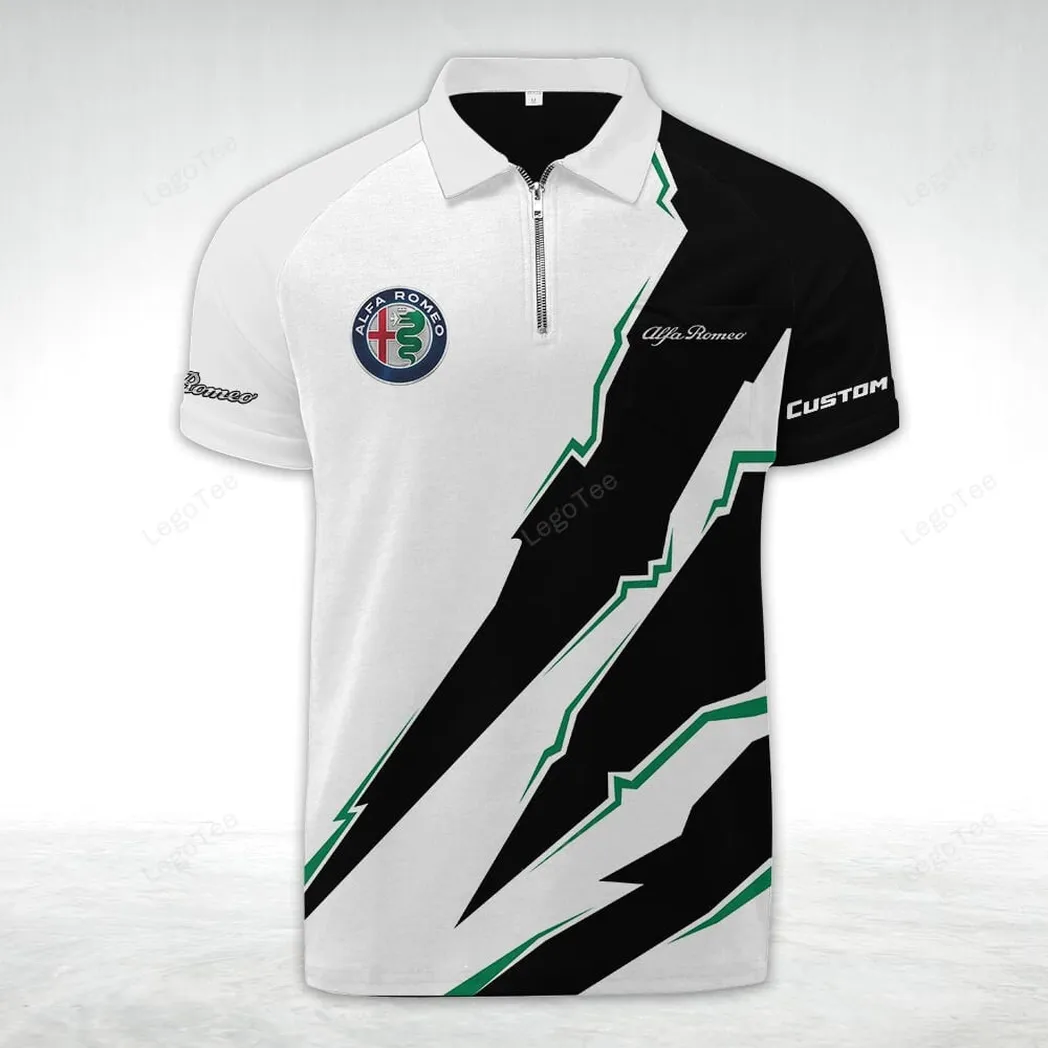alfa romeo poloshirt mit reiverschluss geschenk fr alfa romeo fan car128021025079