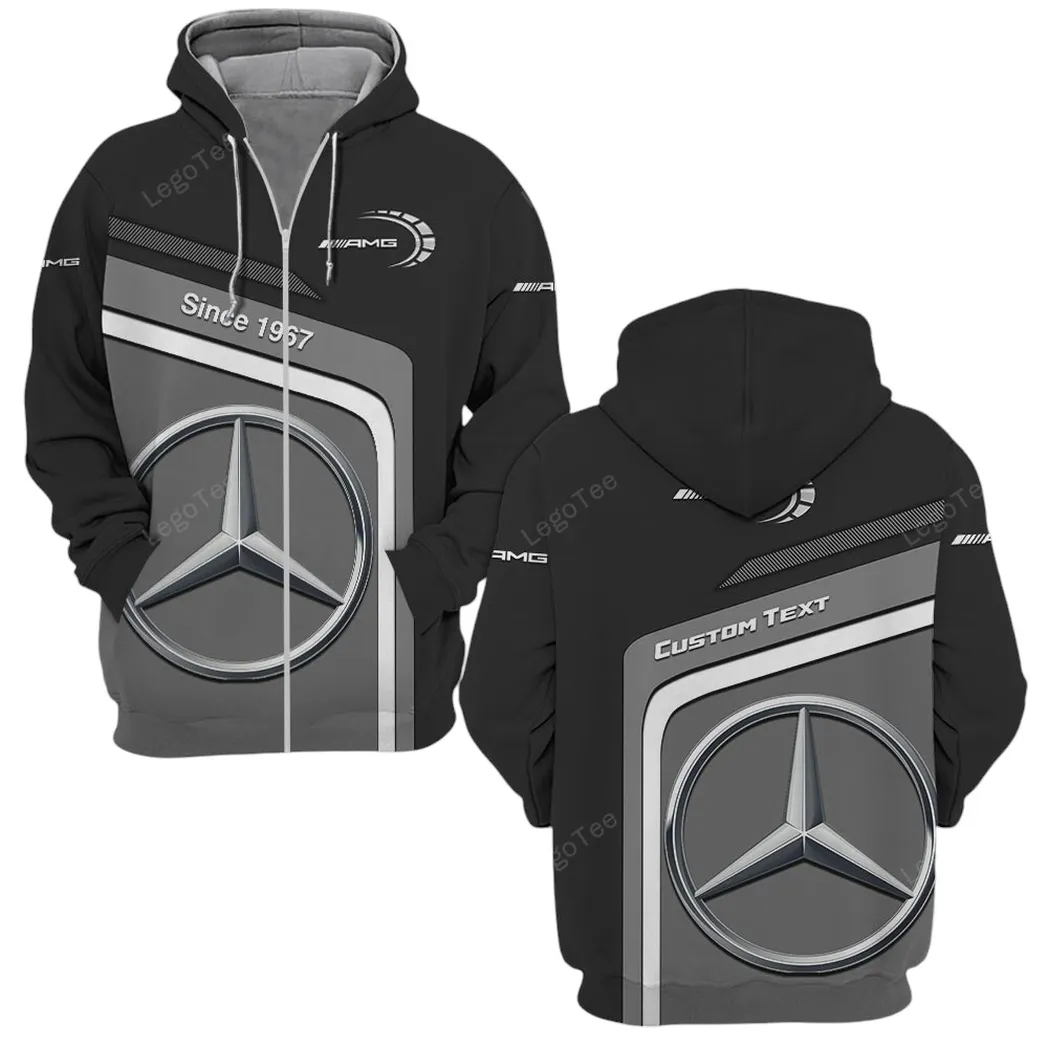AMG Hoodie mit reißverschluss, Allover-Druck Hoodie AMG Fan CAR11103032502
