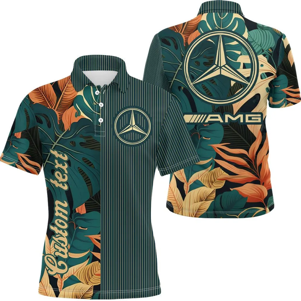 amg vintage poloshirt personalisierter allover druck car434041725226 yb3s6