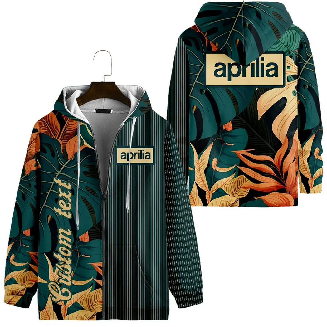 Aprilia Vintage Hoodie mit reißverschluss, All-over-print Hoodie CAR434041725227