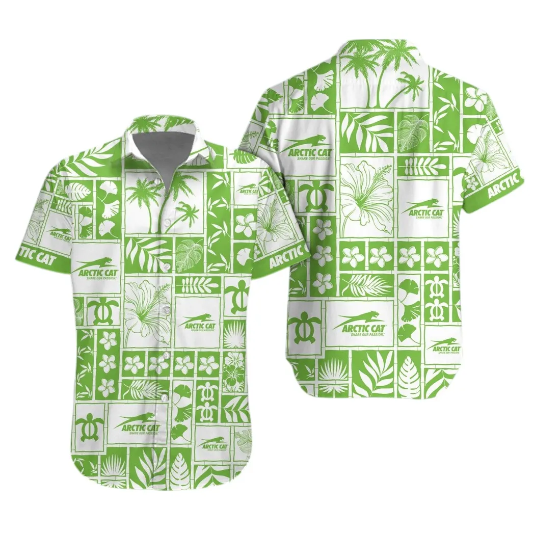 Arctic Cat Hawaiihemd für Männer, Hawaiian Shirt für Arctic Cat Fan CAR35021425044-1