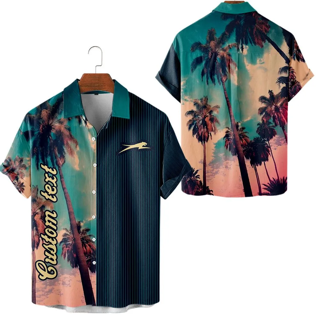 arctic cat vintage hawaiihemd mit palmen personalisiert allover autodruck hawaiian shirt car431041625389
