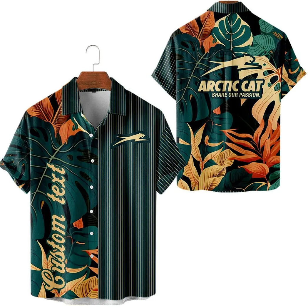 arctic cat vintage hawaiihemd personalisierter sommerstil car434041725228 yi91y