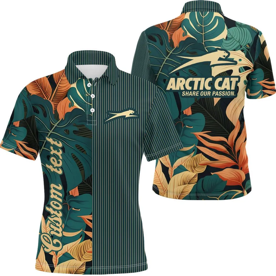 Arctic Cat Vintage Poloshirt Personalisierter Allover-Druck CAR434041725228
