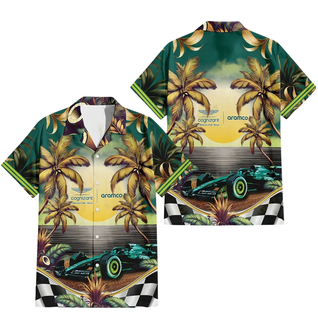 aston martin aramco f1 hawaiian shirt all over print hawaiian shirt aston martin car40804082505 yhtcw