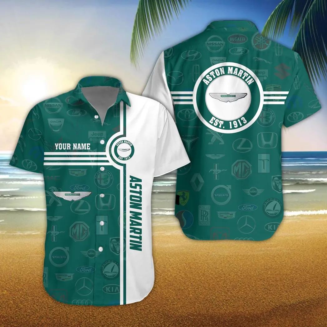aston martin hawaiihemd fr mnner all logo geschenk fr aston martin fan car174022525013 9l9vr
