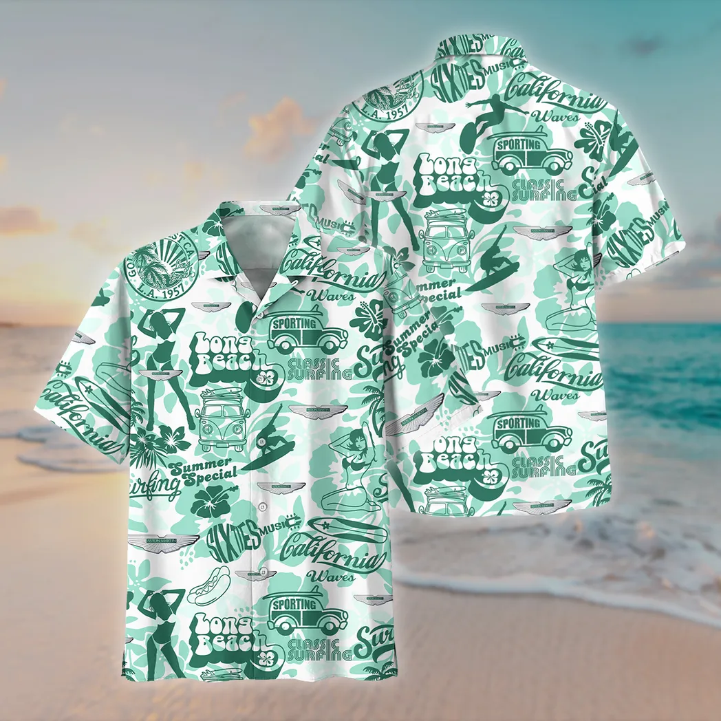 Aston Martin Hawaiihemd für Männer, Hawaiian Shirt für Aston Martin Lovers CAR201030725614
