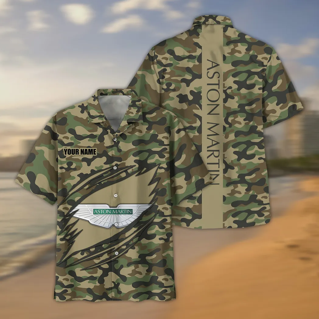 aston martin hawaiihemd im camouflage stil oversized car210040825748