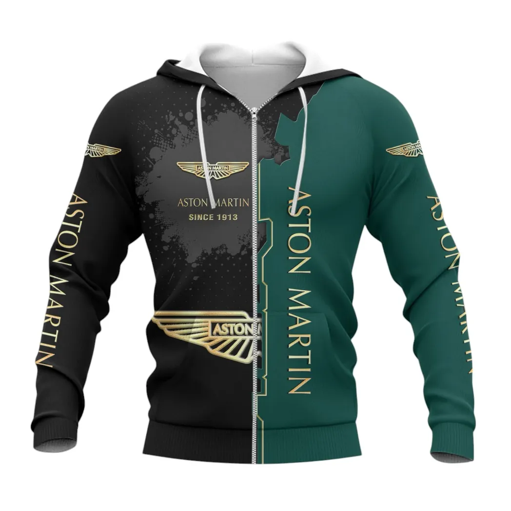 Aston Martin Hoodie mit reißverschluss, Allover-Druck Hoodie Aston Martin Fan CAR44021725001-3