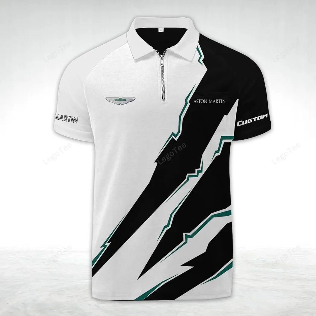 aston martin poloshirt mit reiverschluss geschenk fr aston martin fan car128021025014 q9m8n