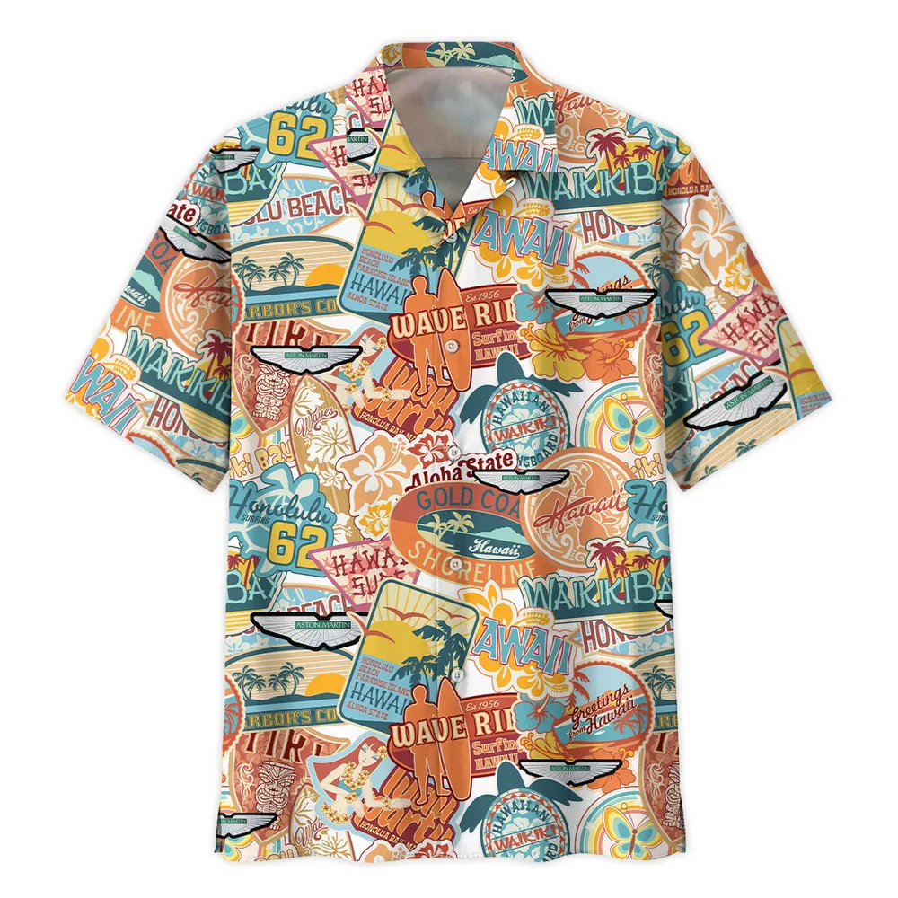 Aston Martin Vintage Hawaiian Shirts For Men, Geschenk für Aston Martin Fan CAR202031225391