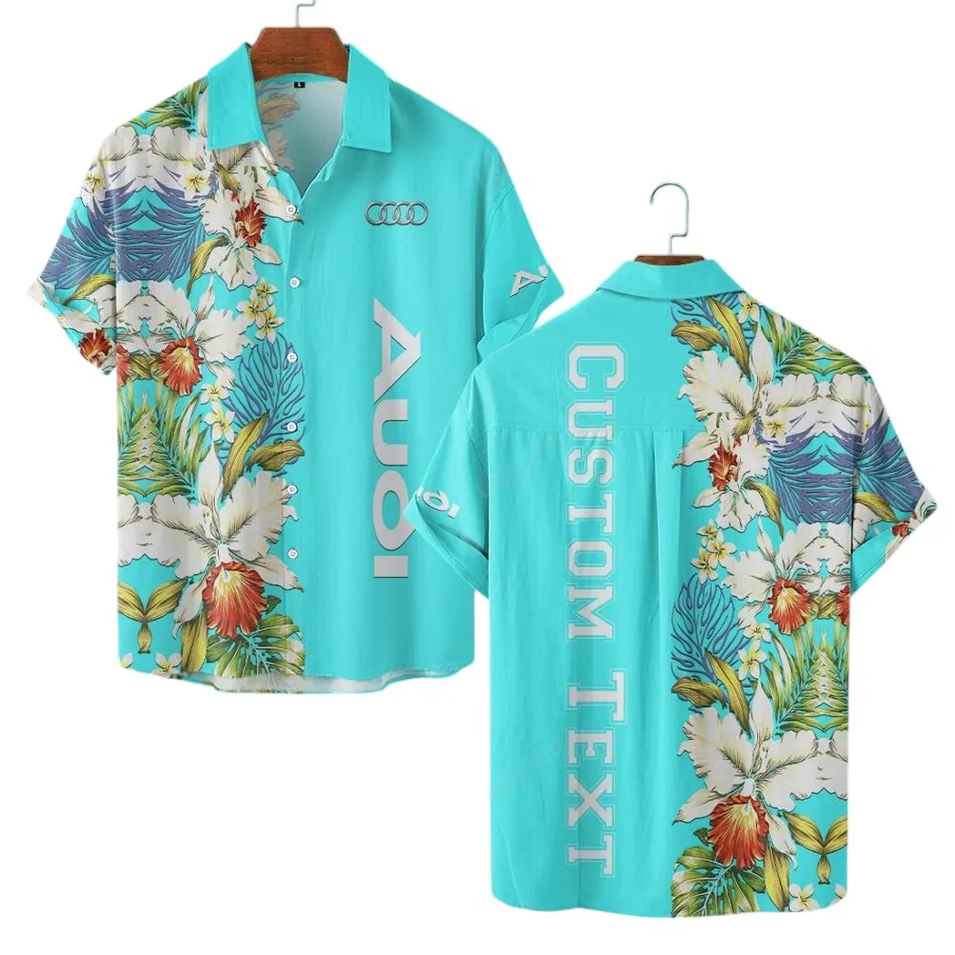 audi hawaiihemd fr mnner hawaiian shirt fr audi fan car1230304000 cyan mqb1c