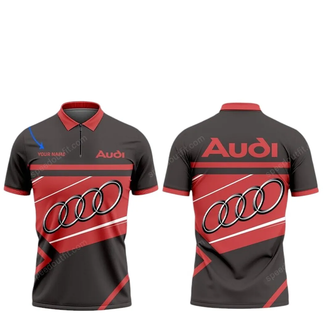 audi poloshirt mit reiverschluss geschenk fr audi fan car93031025223 oekcq