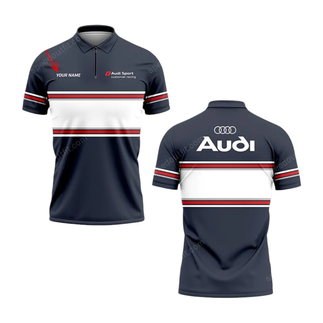 audi poloshirt mit reiverschluss geschenk fr audi fan car93031025234