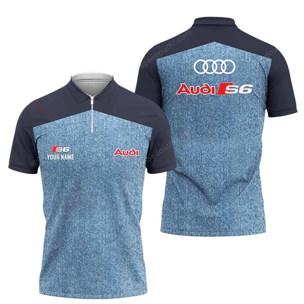 audi poloshirt mit reiverschluss geschenk fr audi fan car93031025235 y5ils