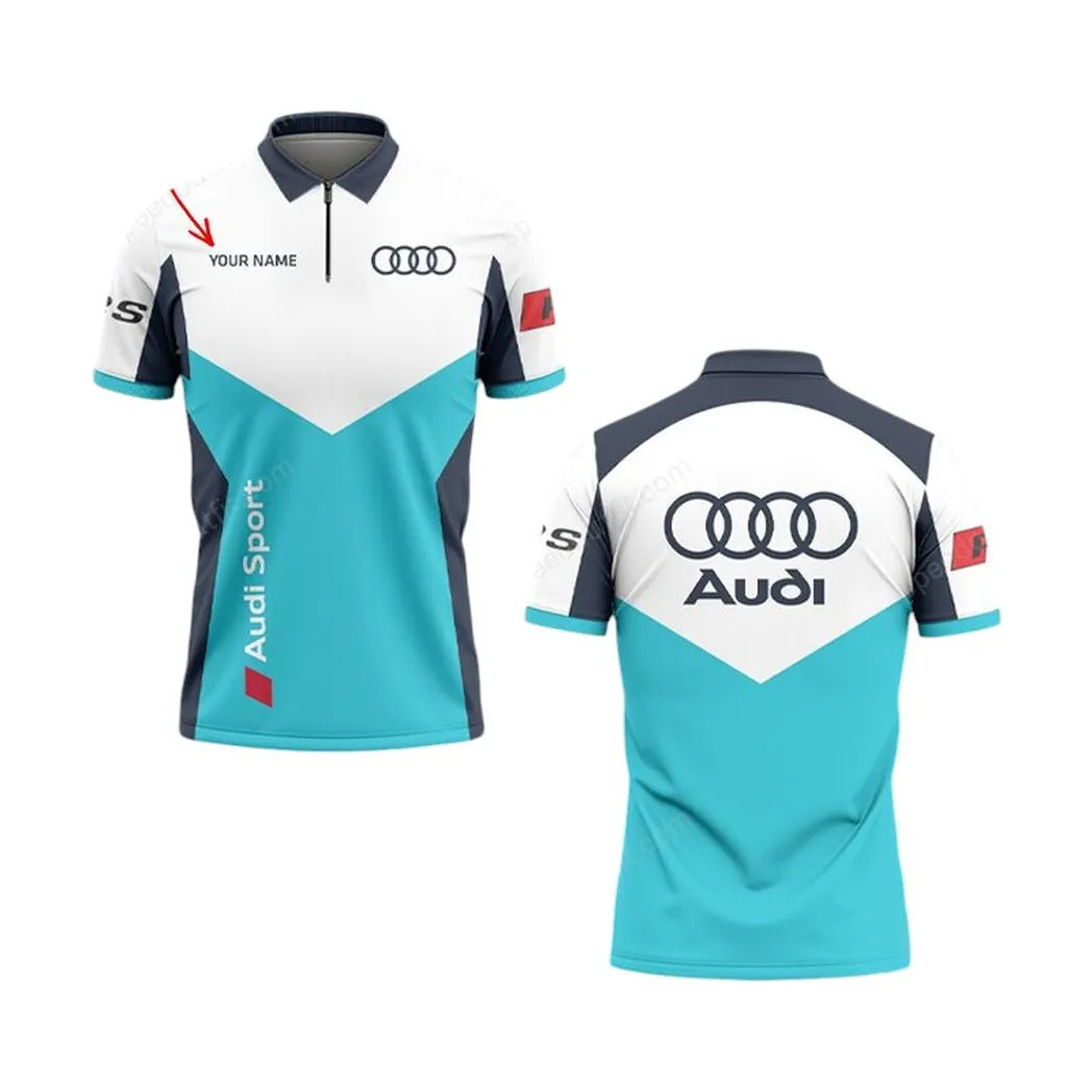 audi poloshirt mit reiverschluss geschenk fr audi fan car93031025236 j59bj