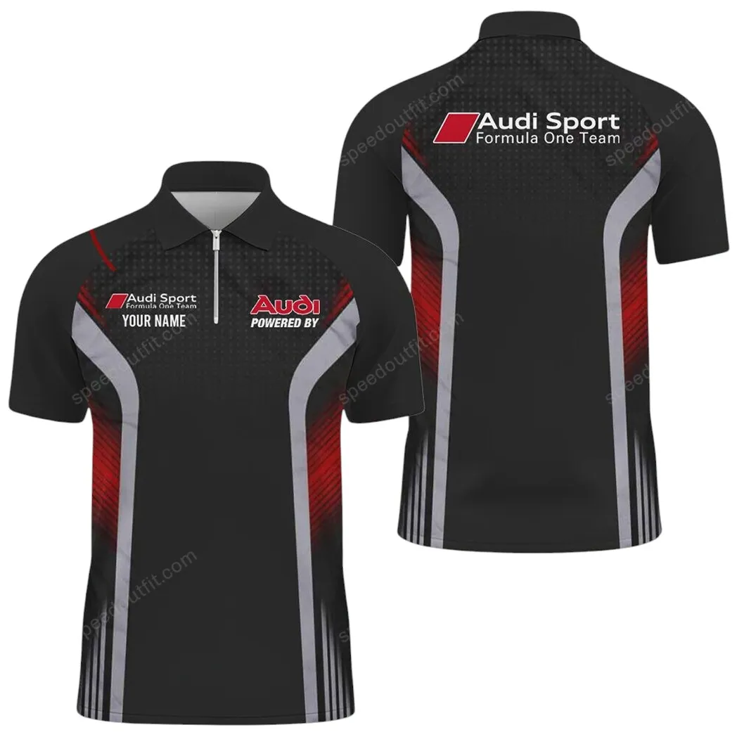 audi poloshirt mit reiverschluss geschenk fr audi fan car93031025241 w0bu6