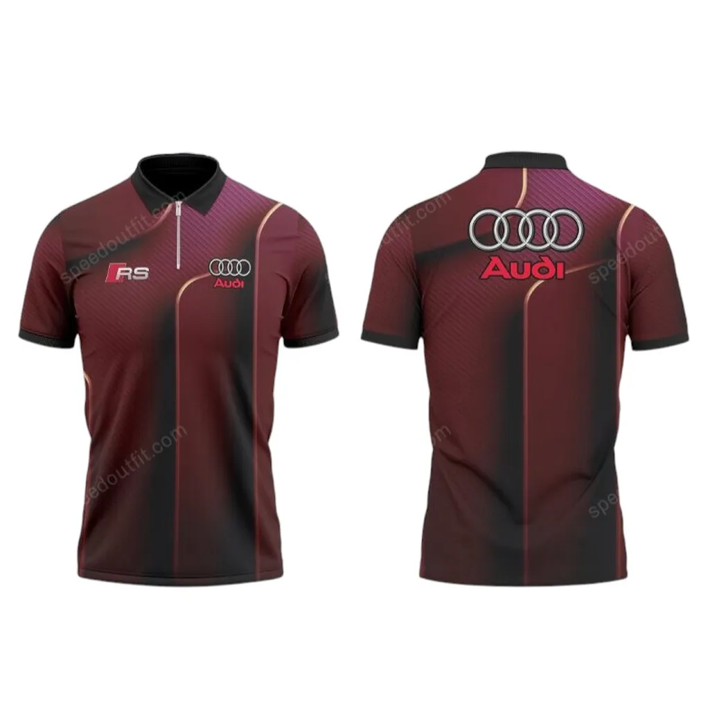 audi poloshirt mit reiverschluss geschenk fr audi fan car93031025305 hpk5c