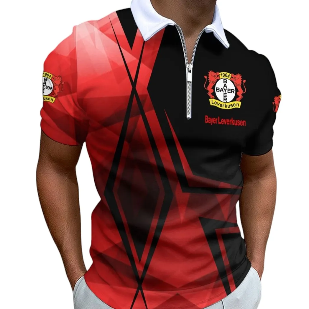 bayer 04 leverkusen poloshirt mit reiverschluss fr mnner geschenk fr bayer 04 leverkusen bde59052825781 wfumh