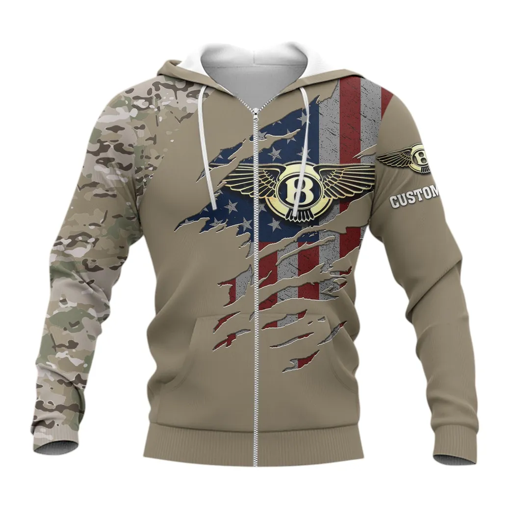 Bentley Hoodie mit reißverschluss, Allover-Druck Hoodie Bentley Fan CAR46021725005-3