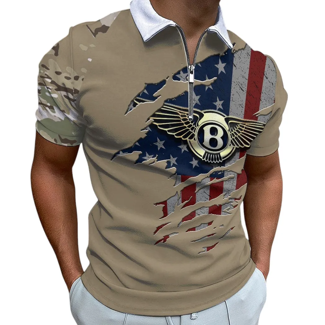 Bentley Poloshirt mit Reißverschluss, Geschenk für Bentley Fan CAR340213004-1