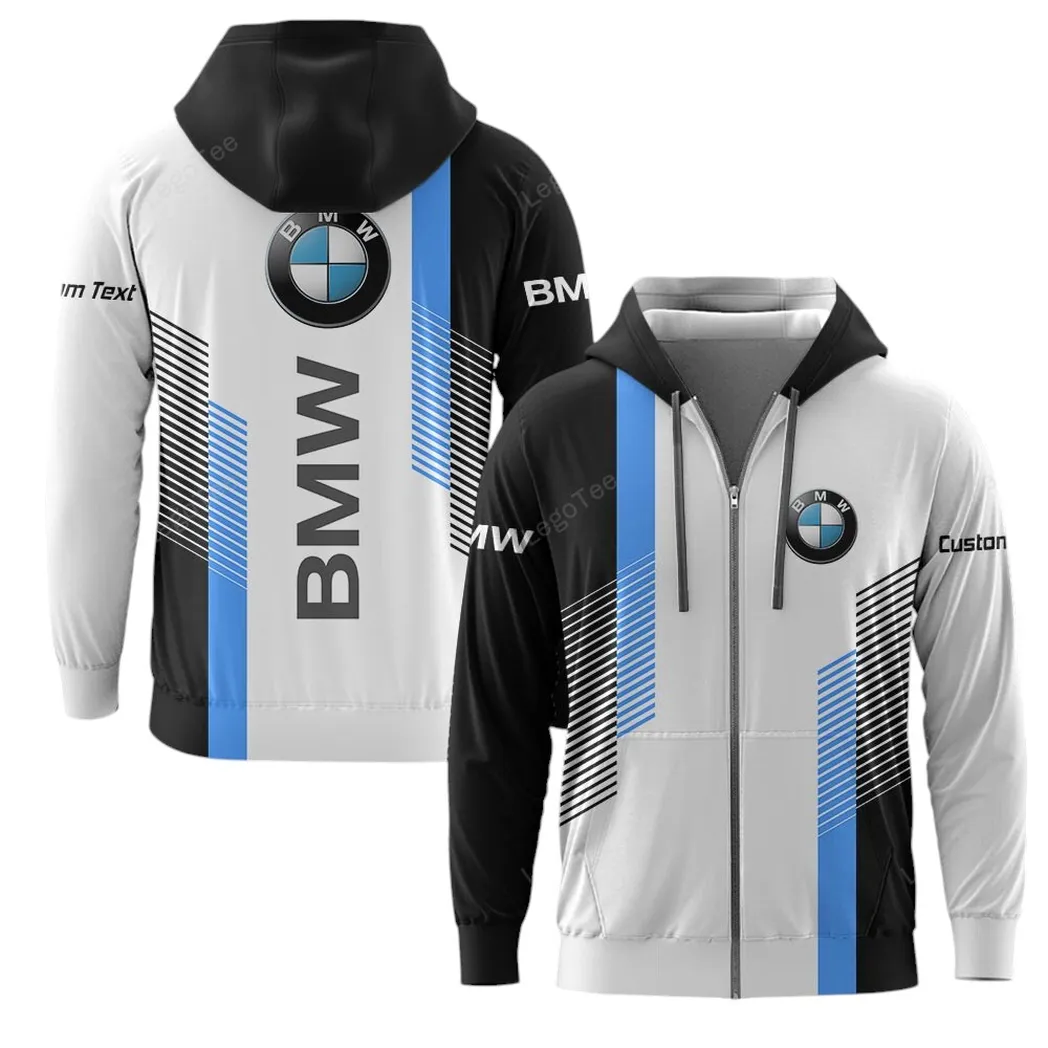 BMW Hoodie mit reißverschluss, Allover-Druck Hoodie BMW Fan CAR10703122507