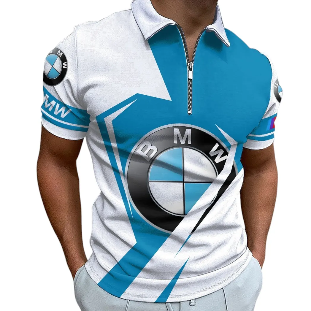 BMW M Car Poloshirt mit Reißverschluss, Geschenk für BMW M CAR Fan CAR3202122506