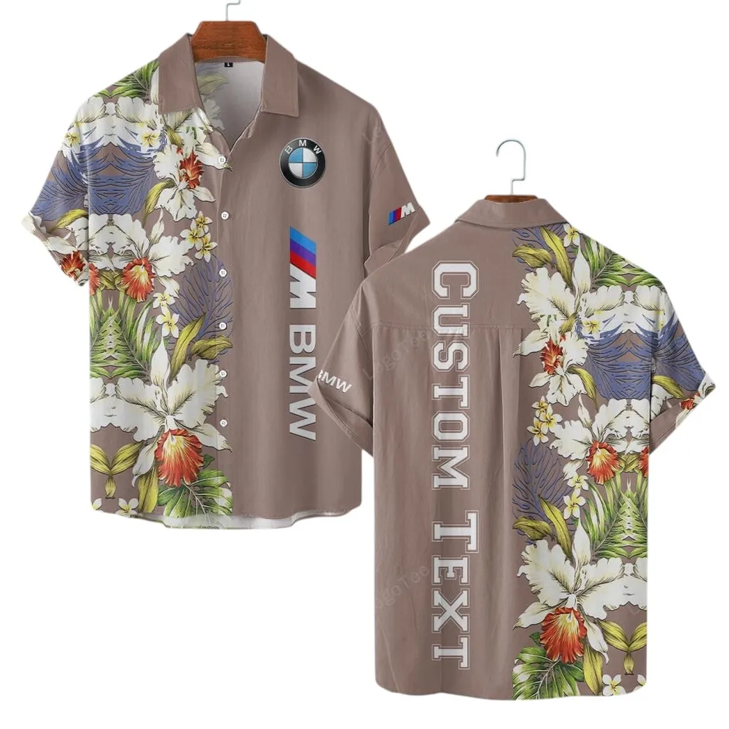 BMW M Hawaiihemd für Männer, Hawaiian Shirt für BMW M Fan CAR1230304008 - Brown