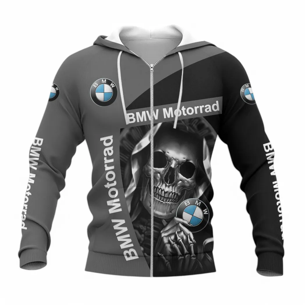 BMW Motorrad Hoodie mit reißverschluss, Allover-Druck Hoodie BMW Motorrad Fan CAR6702212544