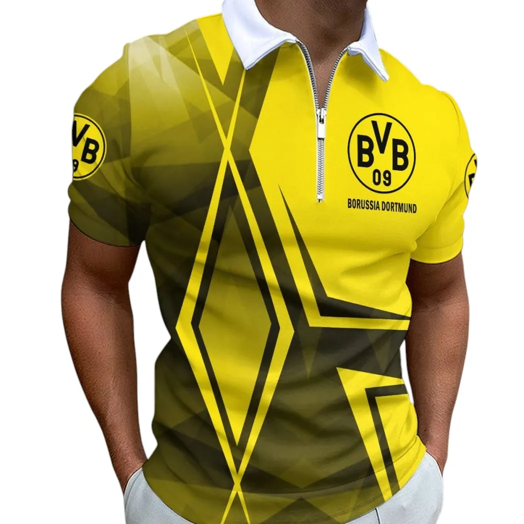 borussia dortmund ii poloshirt mit reiverschluss fr mnner geschenk fr borussia dortmund ii bde59052825822 qrevp