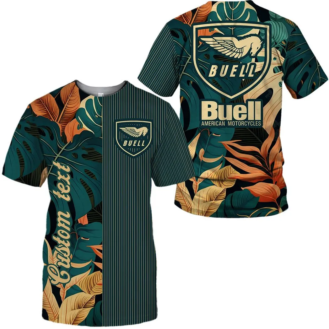 Buell Motorcycle Vintage T-Shirt, Personalisierter Allover-Druck CAR434041725236