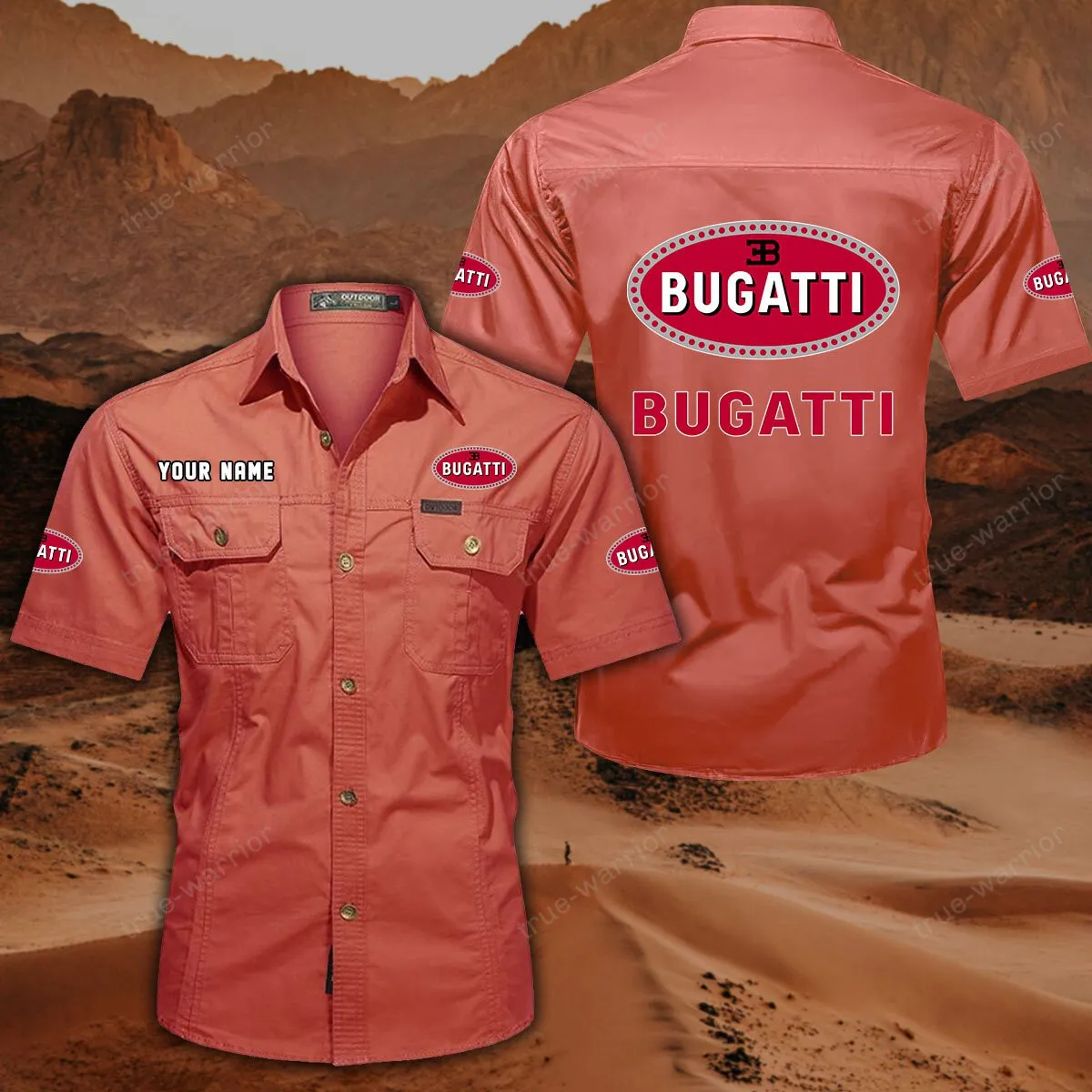 bugatti hemd mit kurzen rmeln all over print kurzarmhemd car444052625919 rot iumsm