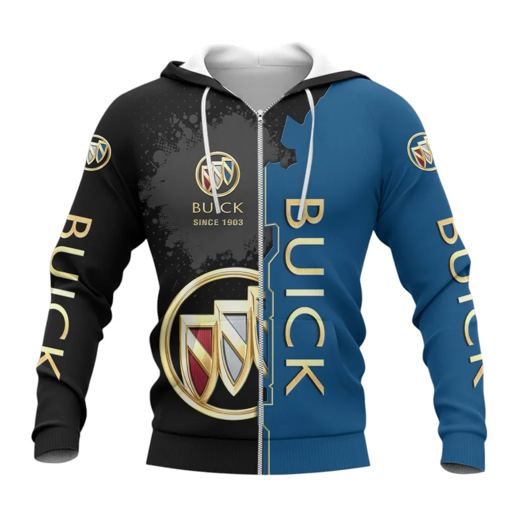 Buick Hoodie mit reißverschluss, Allover-Druck Hoodie Buick Fan CAR44021725008-3