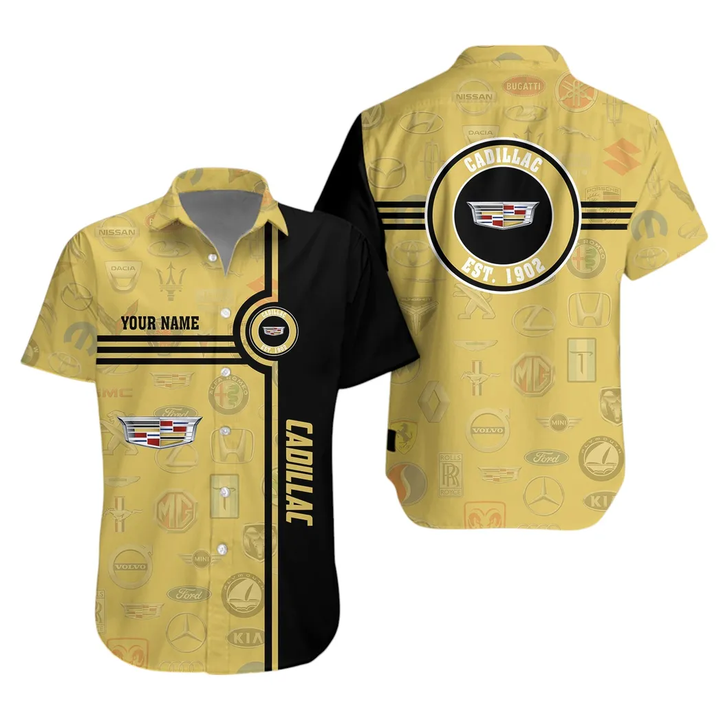 cadillac hawaiihemd fr mnner all logo geschenk fr cadillac fan car174022525016 wh9mg