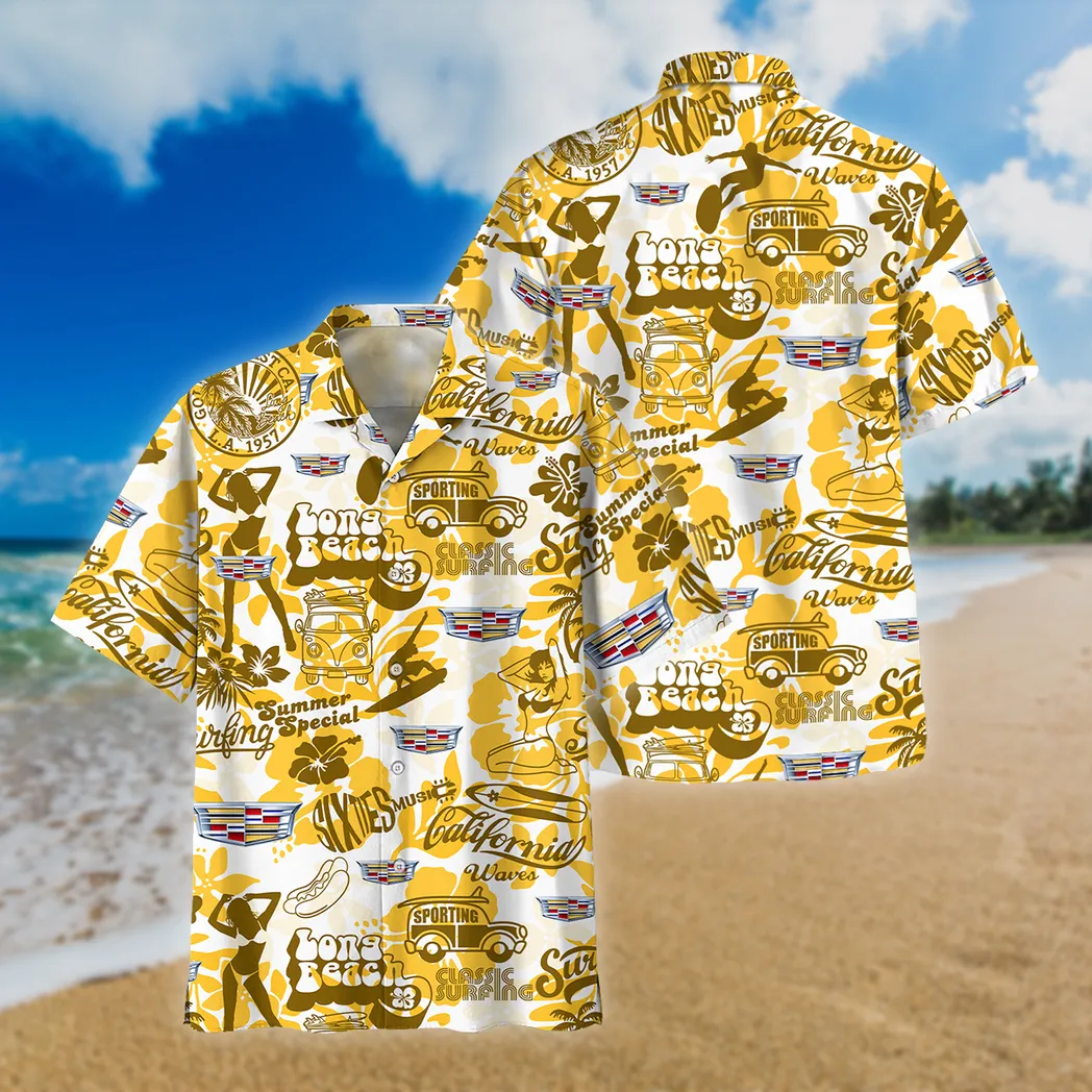 Cadillac Hawaiihemd für Männer, Hawaiian Shirt für Cadillac Lovers CAR201030725562