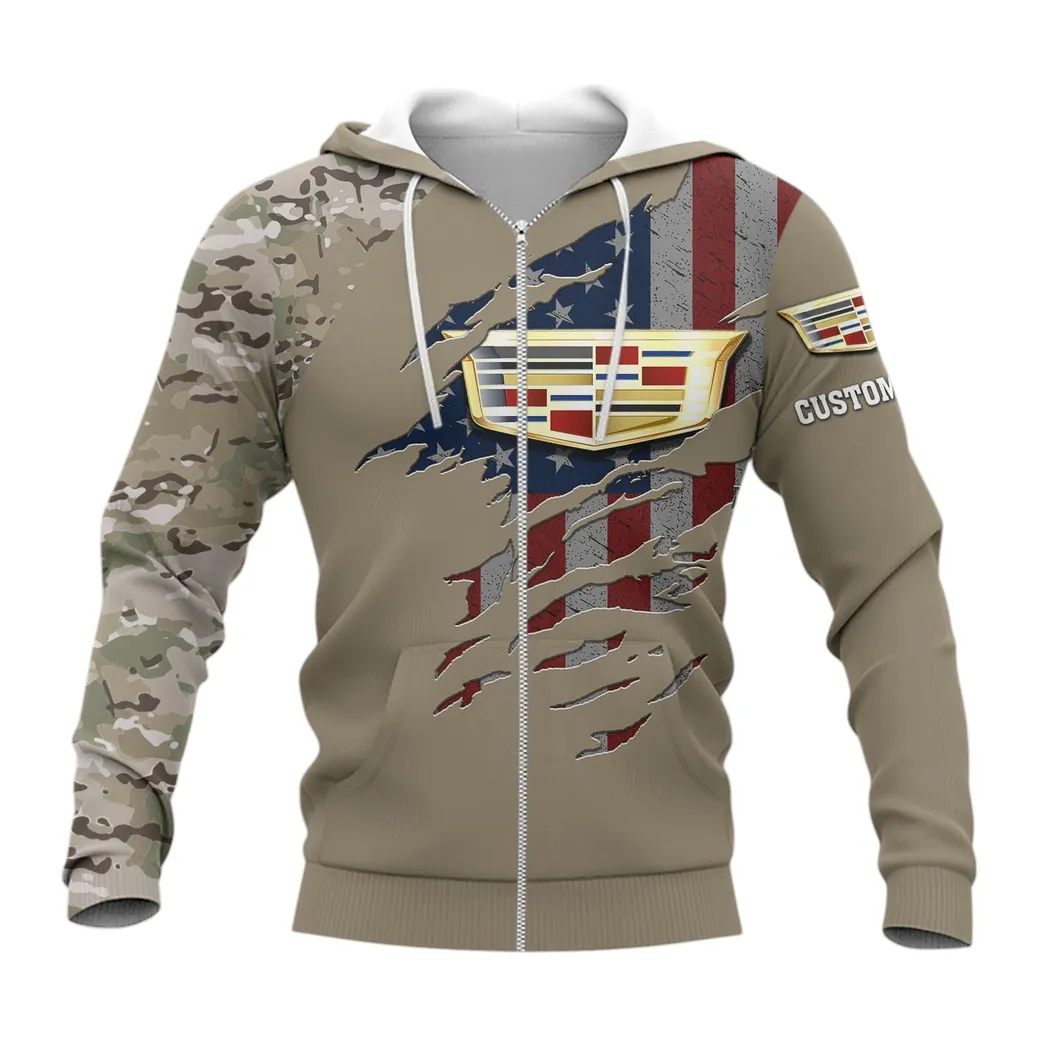 cadillac hoodie mit reiverschluss allover druck hoodie cadillac fan car46021725011 3 y177f