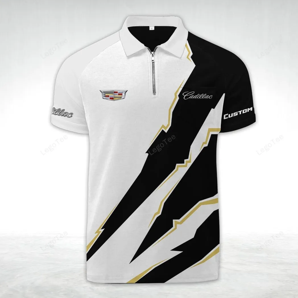 cadillac poloshirt mit reiverschluss geschenk fr cadillac fan car128021025043 aqfmi