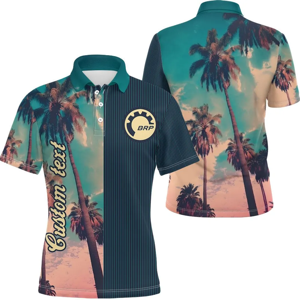 can am vintage poloshirt mit palmen personalisiert poloshirt mit allover autodruck car431041625378 azf6s
