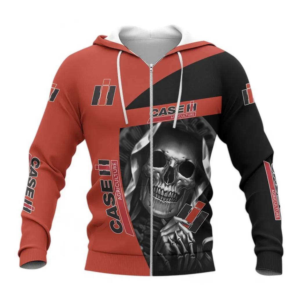 Case IH Hoodie mit reißverschluss, Allover-Druck Hoodie Case IH Fan CAR6702212563