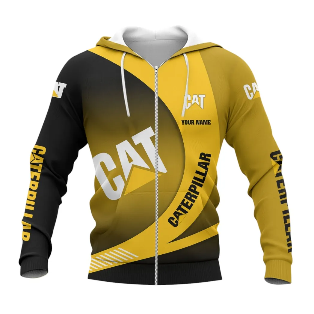 Caterpillar Hoodie mit reißverschluss, Allover-Druck Hoodie Caterpillar Fan CAR7402222512