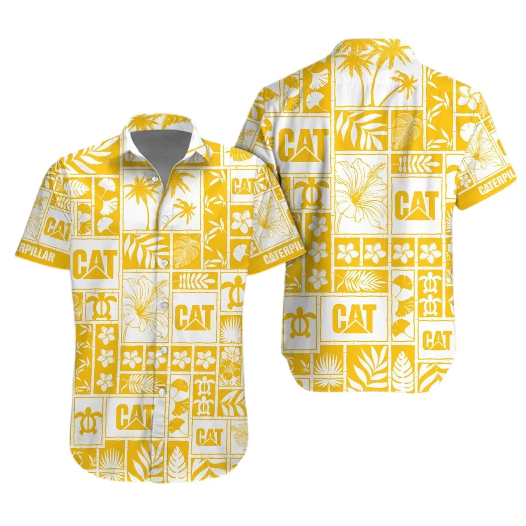 Caterpillar Inc Hawaiihemd für Männer, Hawaiian Shirt für Caterpillar Inc Fan CAR35021425072-1