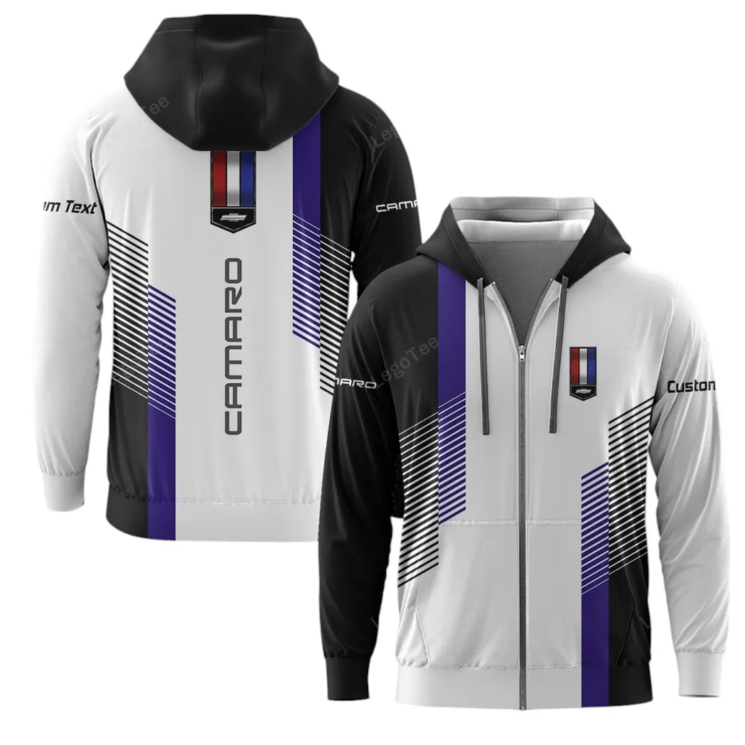 Chevrolet Camaro Hoodie mit reißverschluss, Allover-Druck Hoodie Chevrolet Camaro Fan CAR10703122513