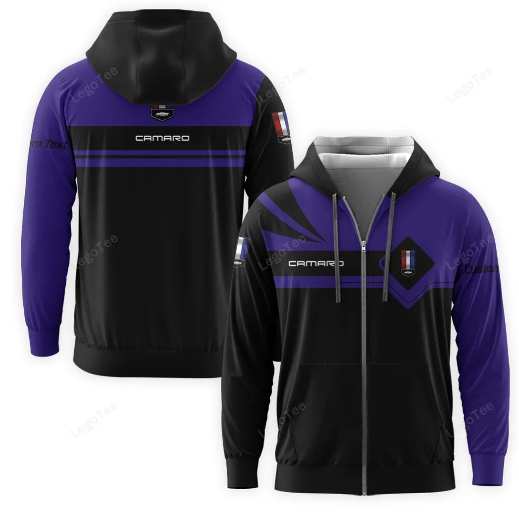 Chevrolet Camaro Hoodie mit reißverschluss, Allover-Druck Hoodie Chevrolet Camaro Fan CAR9803032512