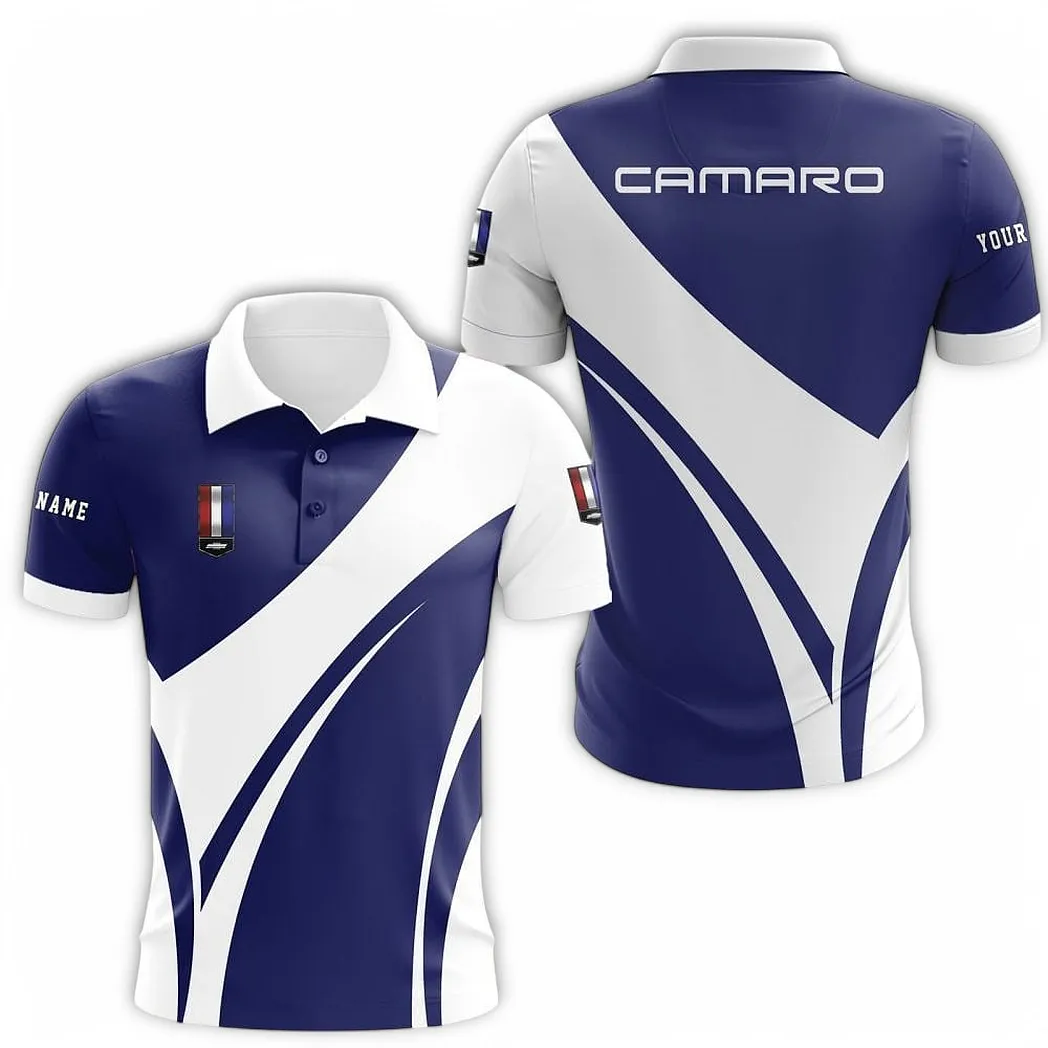 Chevrolet Camaro Personalisiertes Poloshirt, Geschenk für Männer CAR73021525690-2