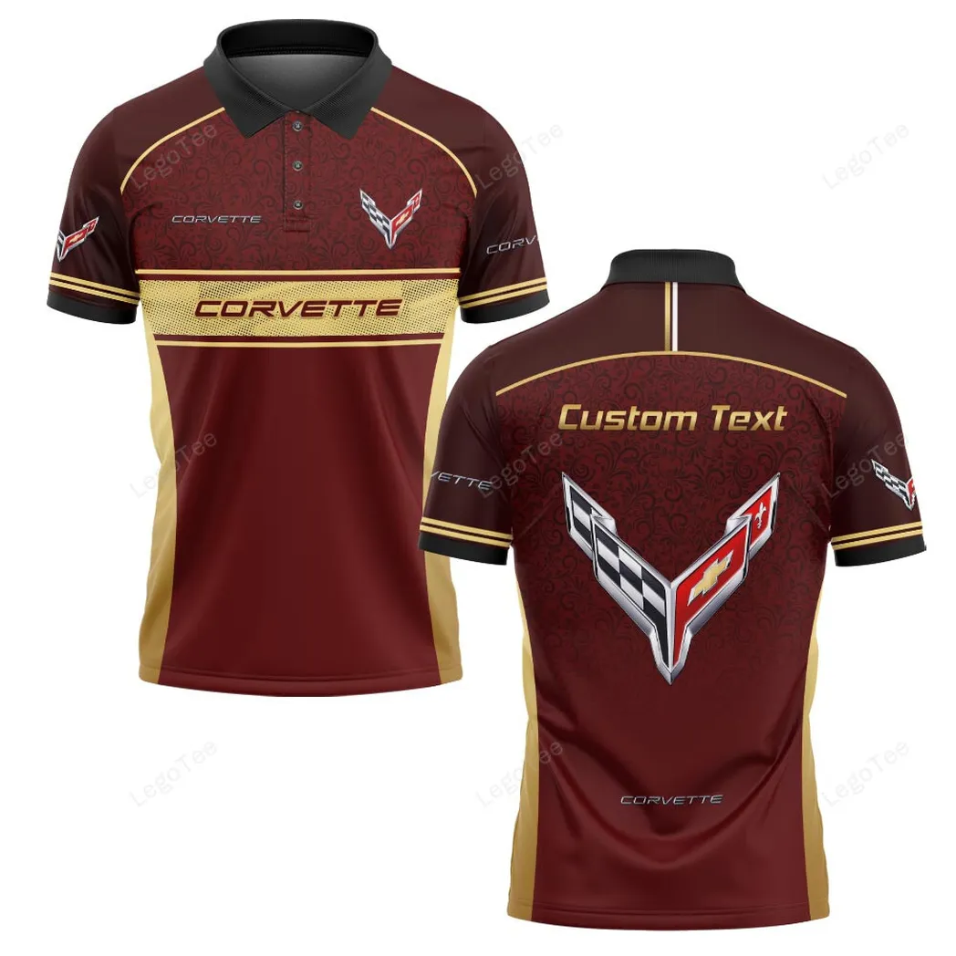 Chevrolet Corvette Poloshirt, Geschenk für Chevrolet Corvette Fan CAR137021325895-1