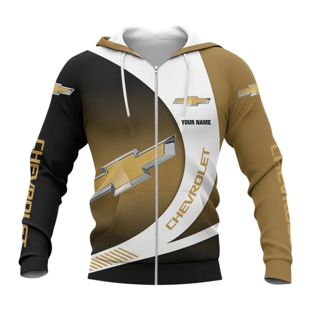 Chevrolet Hoodie mit reißverschluss, Allover-Druck Hoodie Chevrolet Fan CAR7402222515