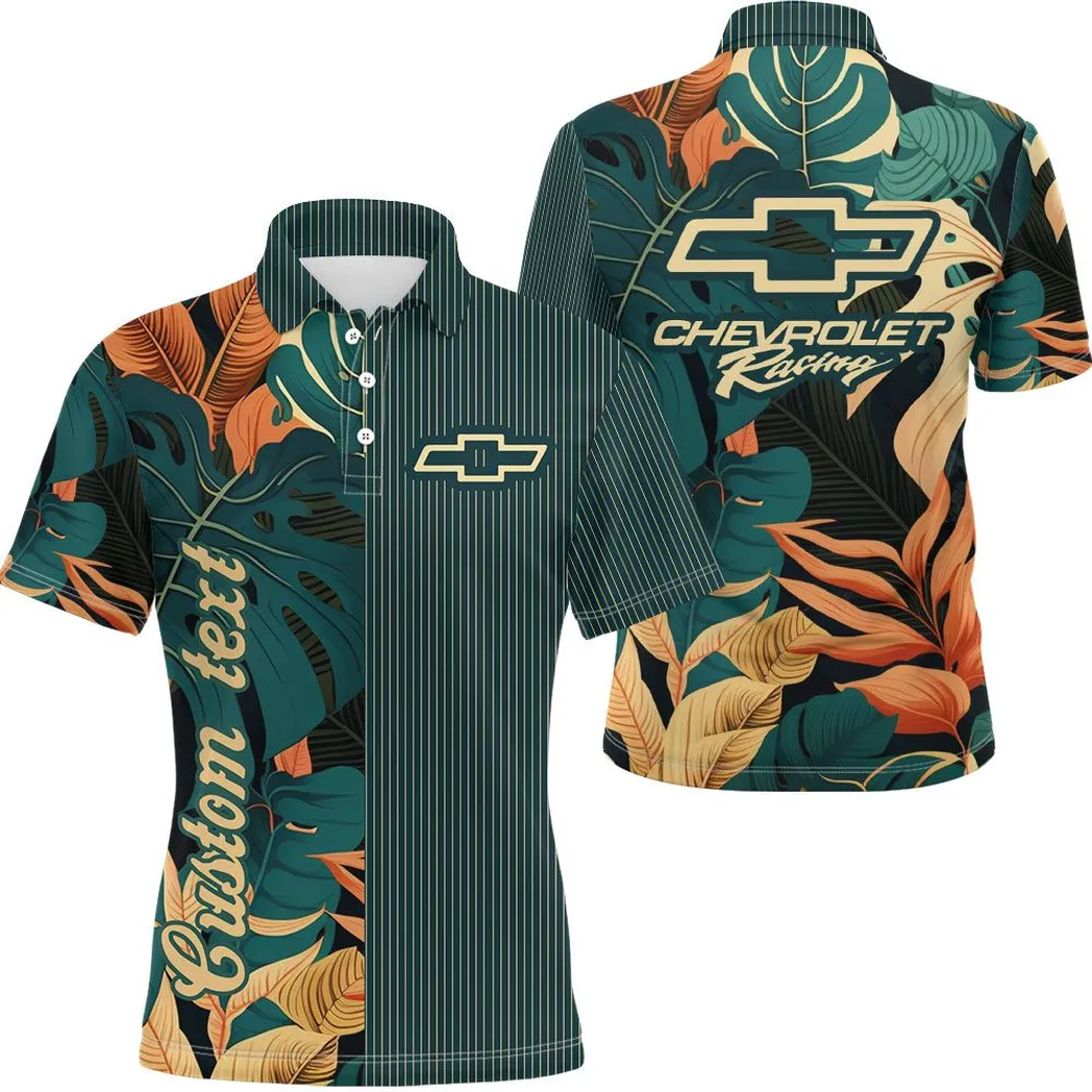 Chevy Racing Vintage Poloshirt Personalisierter Allover-Druck CAR434041725243