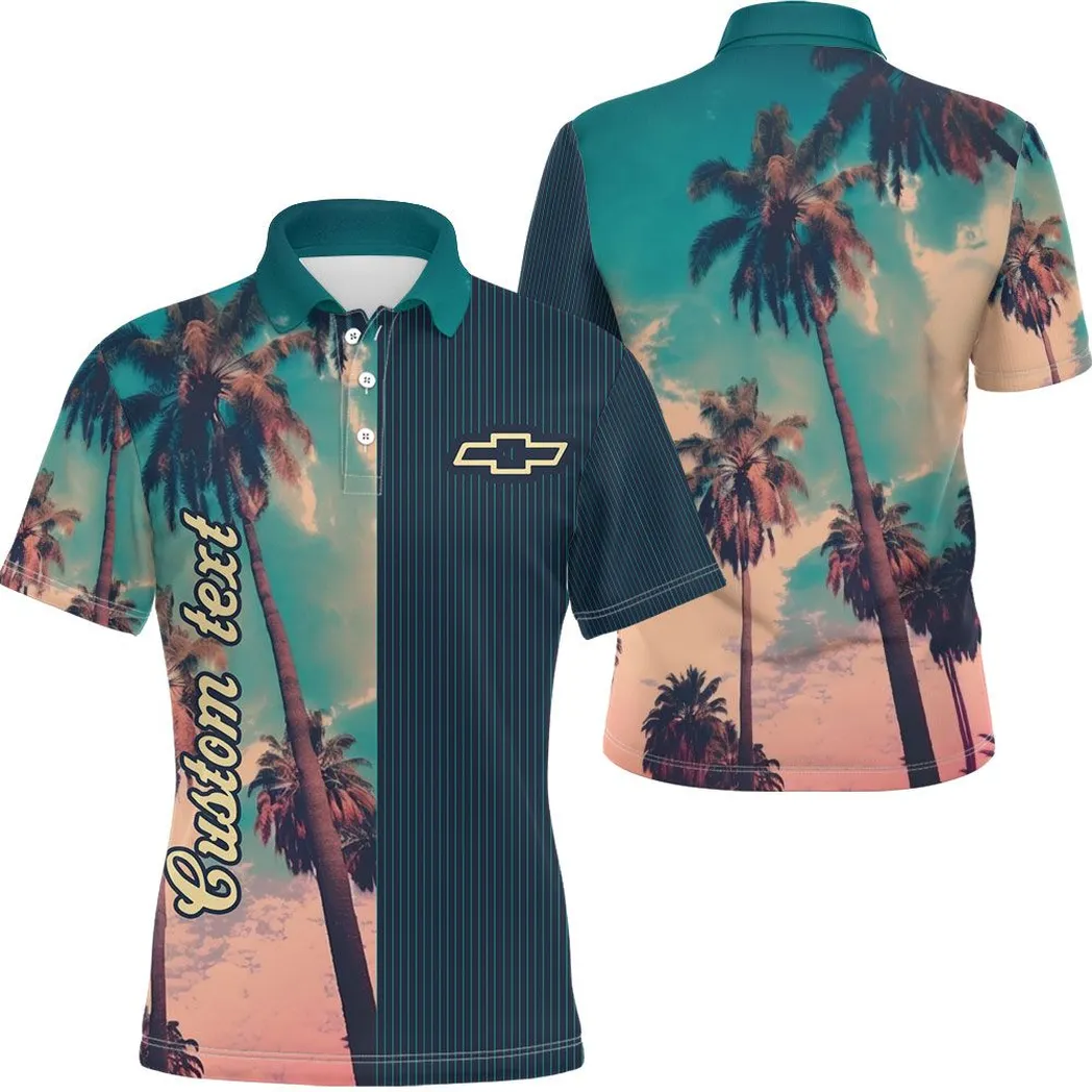 chevy silverado vintage poloshirt mit palmen personalisiert poloshirt mit allover autodruck car431041625373 mzrbv