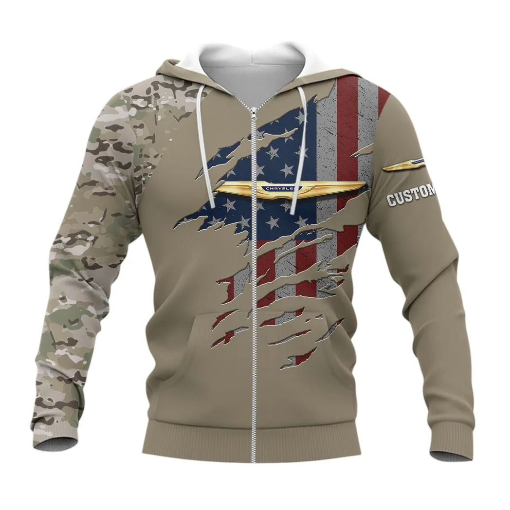 Chrysler Hoodie mit reißverschluss, Allover-Druck Hoodie Chrysler Fan CAR46021725016-3