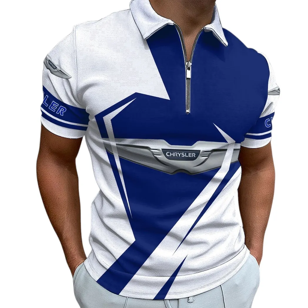 Chrysler Poloshirt mit Reißverschluss, Geschenk für Chrysler Fan CAR3202122564